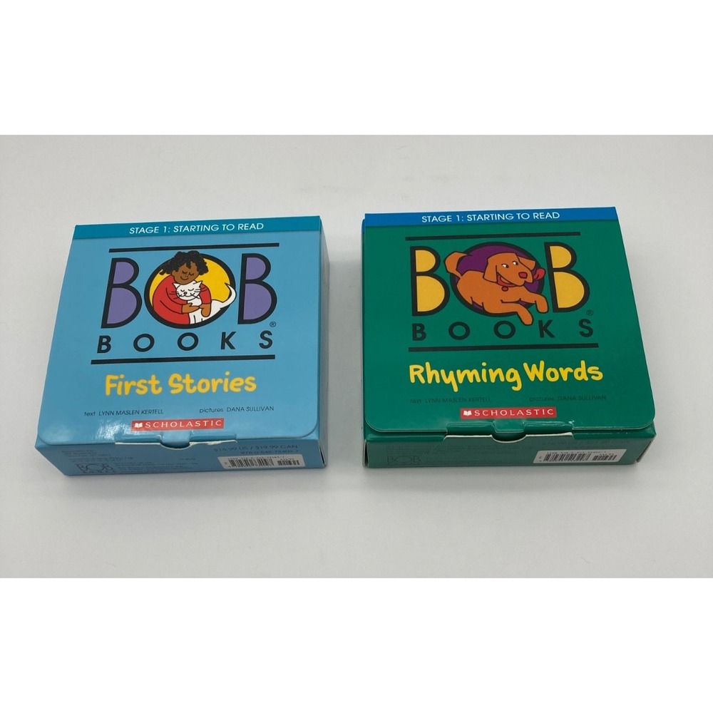 Bob Books - Stage 1 Set: First Stories & Rhyming Words (2 Boxed Sets)